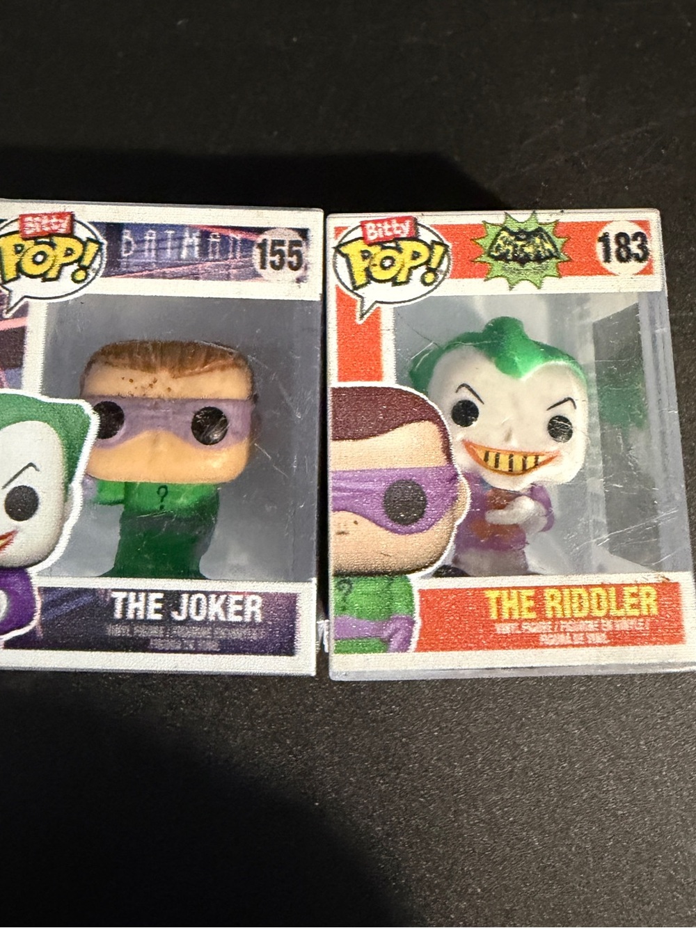 Funko Bitty Pop DC Superheroes - Joker #155 & The Riddler #183 Micro Figures